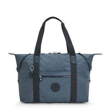 Kipling Art Medium Iconic Tote Tassen Donkerblauw Grijs | BE 1767NW